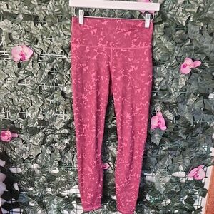 Fabletics Powerhold Merlot Camo Leggings